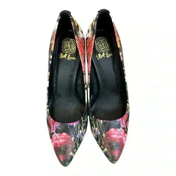 New ELLIOT LUCCA Women's Catalina Garden Floral Pointed Toe Heel Pump size 6z - Picture 1 of 7